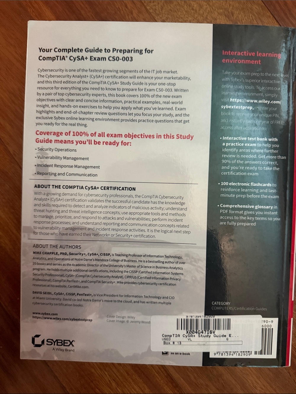 CompTIA CySA+ Study Guide - Picture 2 of 2